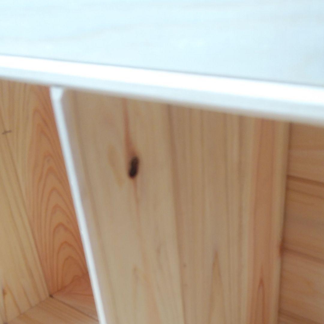 orange　絵本棚収納ボックス付き　ベンチボックス　ひのき