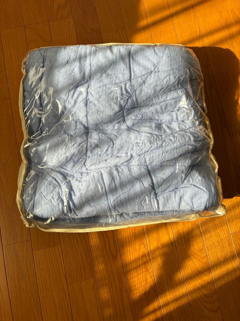 モリリン なめらかシルクの 肌掛けふとん シングル ブルー 33000円相当