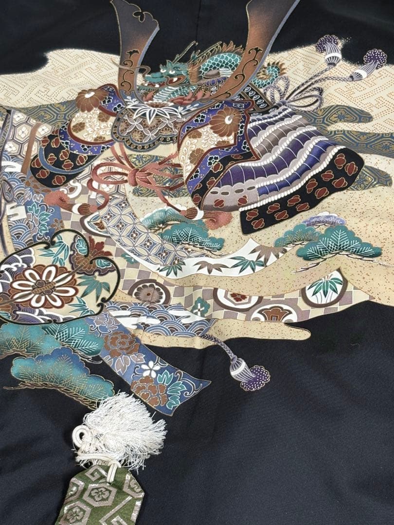 七五三　5才　男の子　フルセット　晴着一式　正絹　一度使用　美品