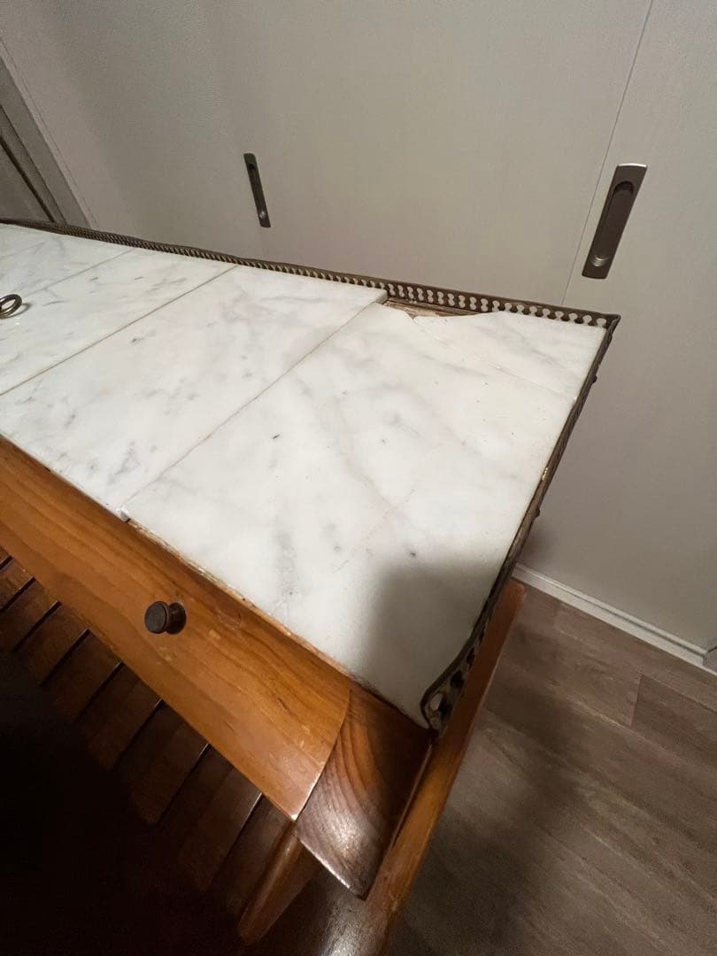 送料込み　ロールトップデスク　蛇腹　チーク　フランス　アンティーク　ワークデスク