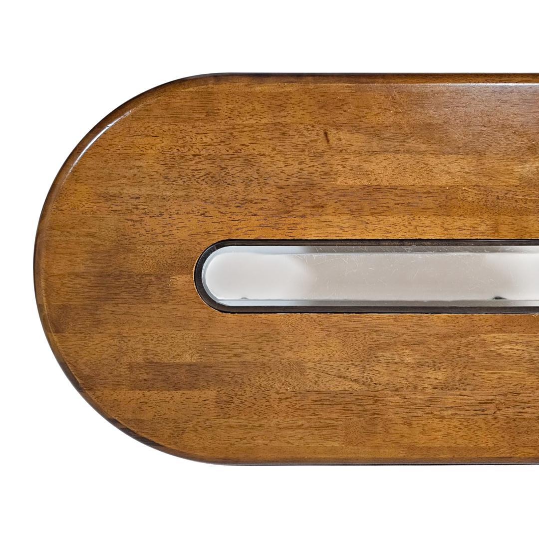 マルニ木工 MARUNI オーバル センターテーブル 105cm ガラス板