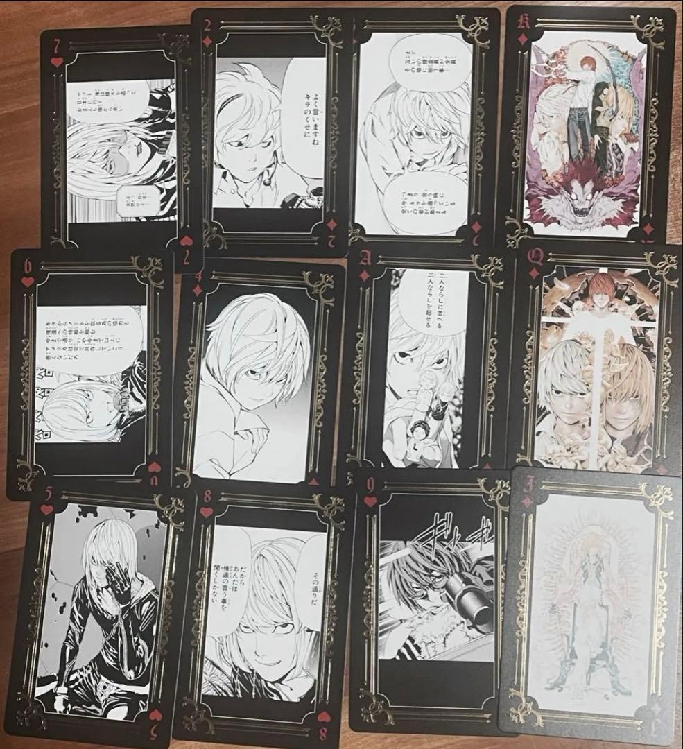 デスノート展 箔押しトランプ メロ、ニア、マット(夜神月リューク