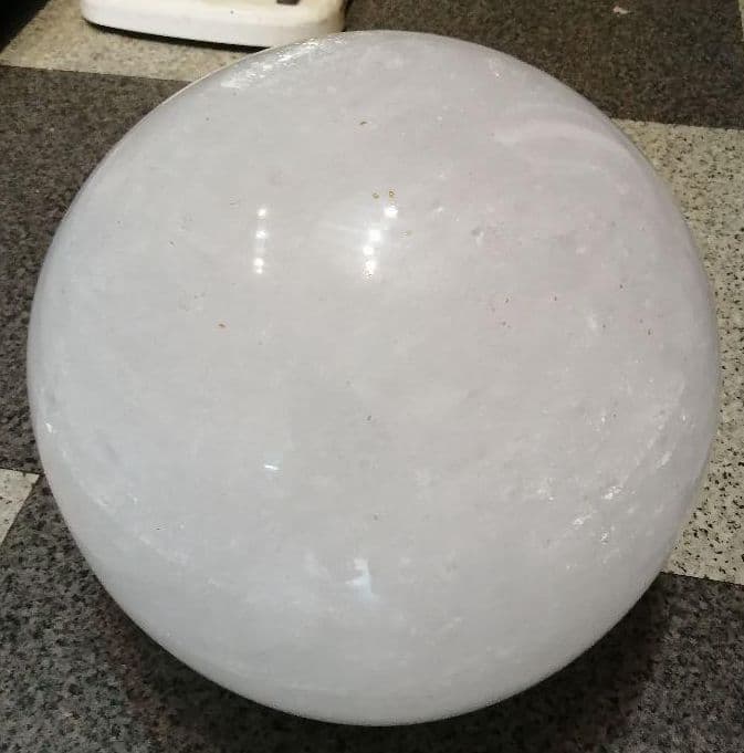 【超特大!!!】ホワイトカルサイト　丸玉　34kg