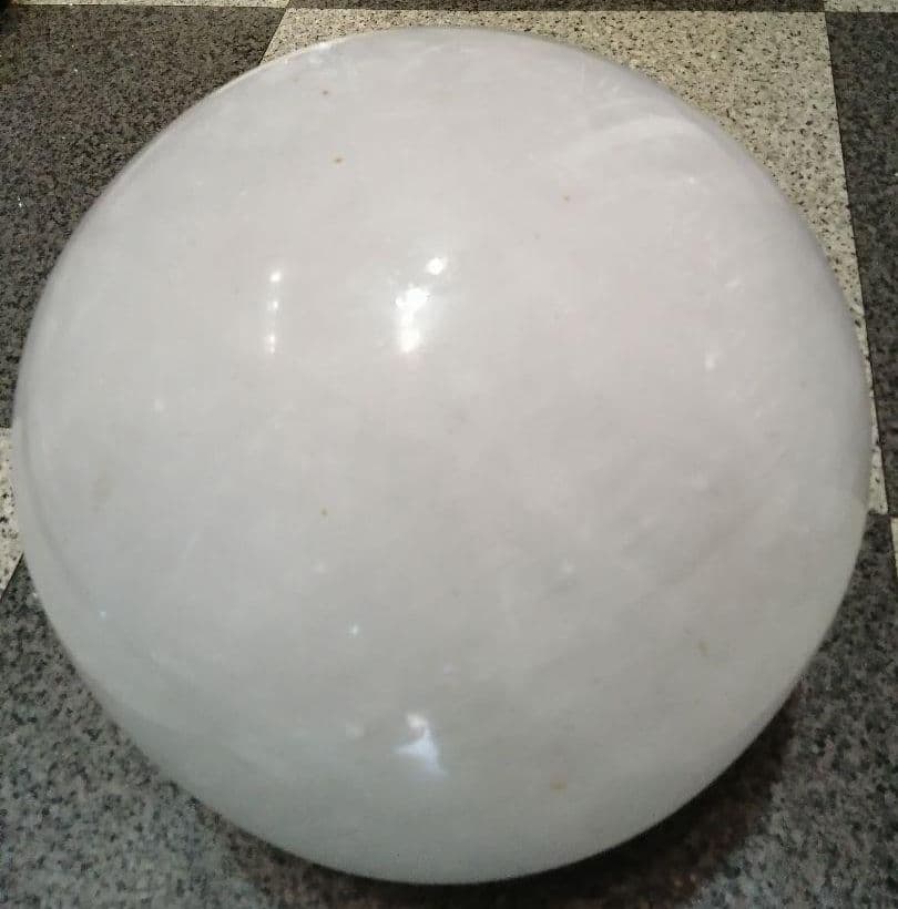 【超特大!!!】ホワイトカルサイト　丸玉　34kg