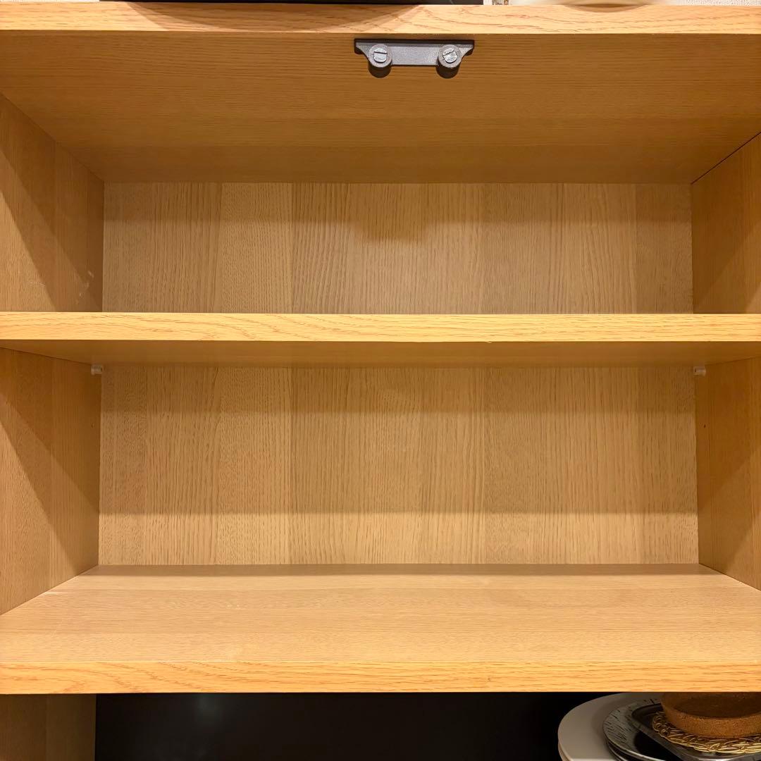 ※値下げ【美品】カップボード1050mmナチュラル北欧風　送料込み