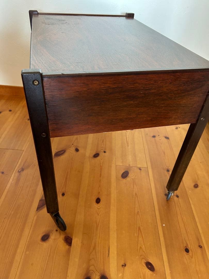 北欧　ビンテージ　ソーイングワゴン　バスケット　かご　手芸　裁縫箱