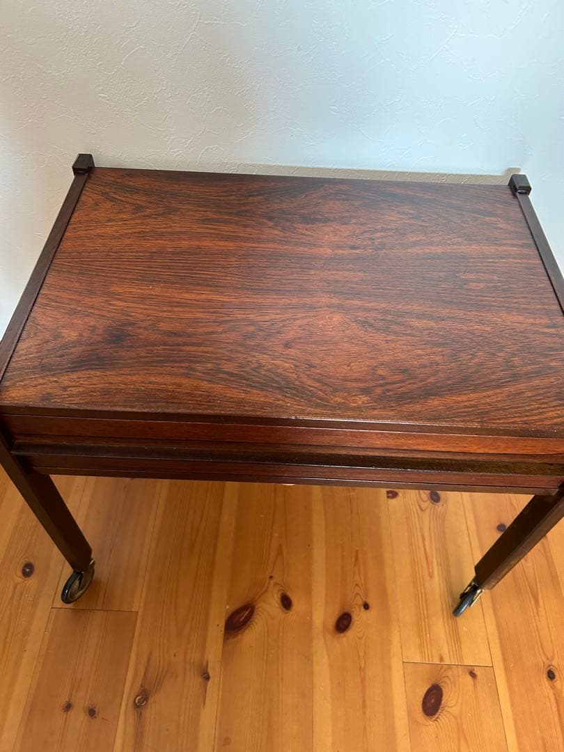 北欧　ビンテージ　ソーイングワゴン　バスケット　かご　手芸　裁縫箱