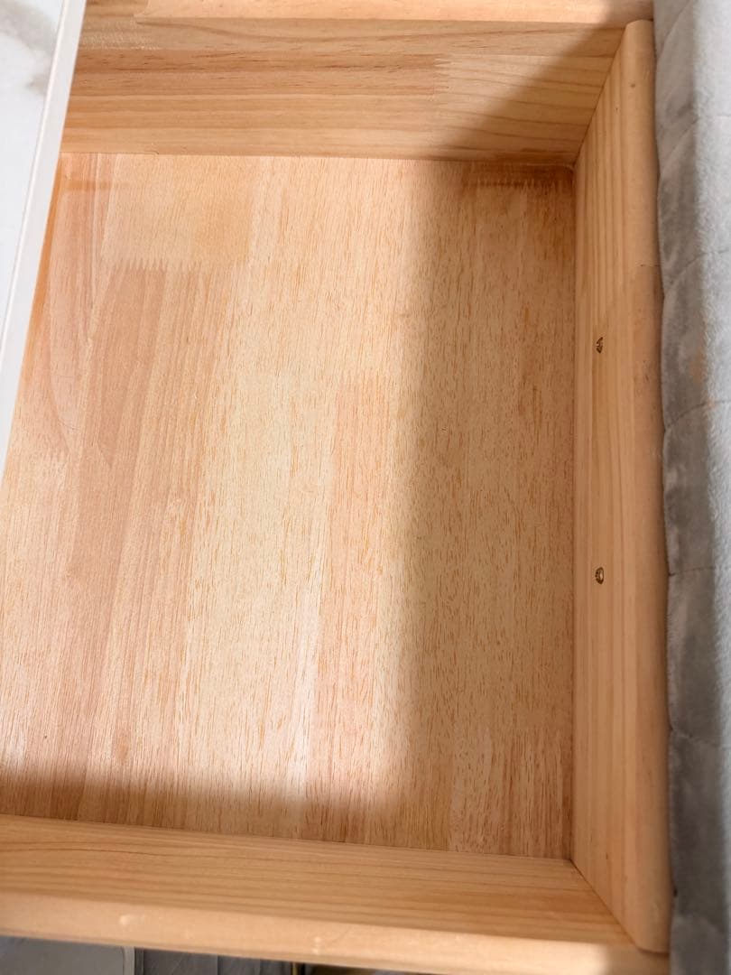 北欧風 LEDミラー付きドレッサー グレー 80cm