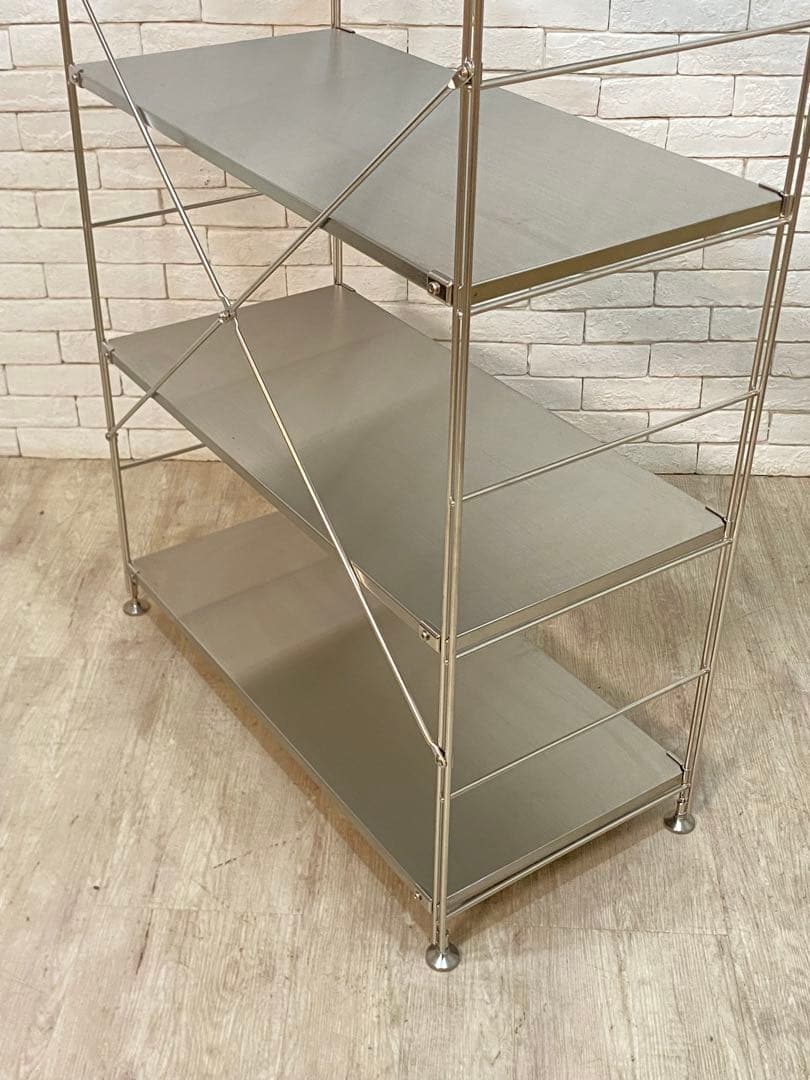 【東京都内23区配送無料】無印　ステンレスユニット　メタルラック　棚　陳列　収納