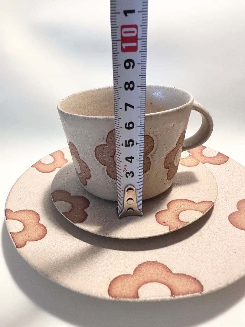 A*K様 佐野智子　花柄カップソーサーとプレートセット