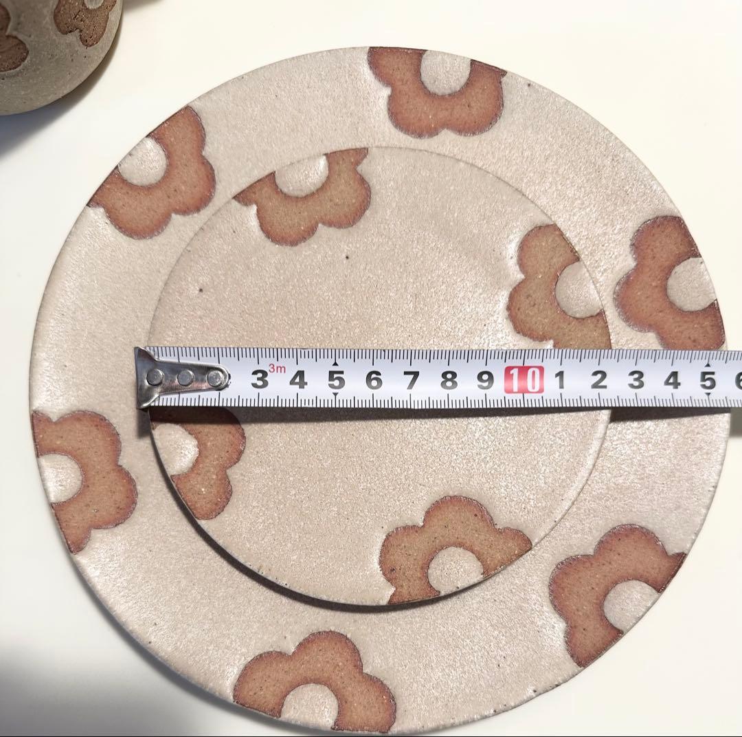 A*K様 佐野智子　花柄カップソーサーとプレートセット