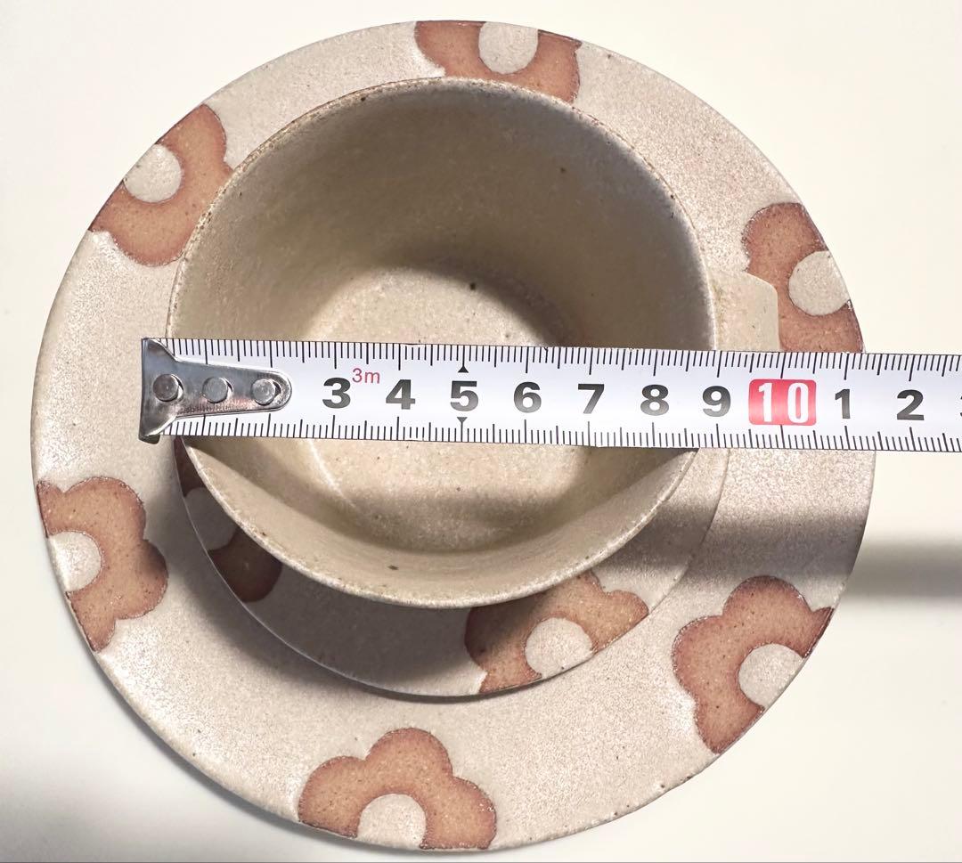 A*K様 佐野智子　花柄カップソーサーとプレートセット