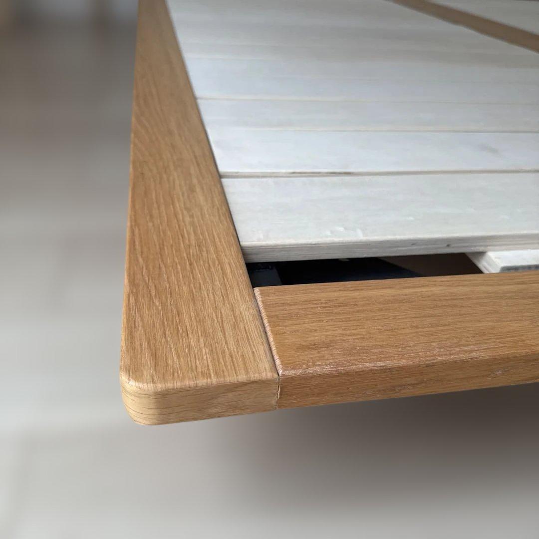 【直接引取】【廃盤】無印良品 シングルベッド 木製フレーム オーク材 2台セット