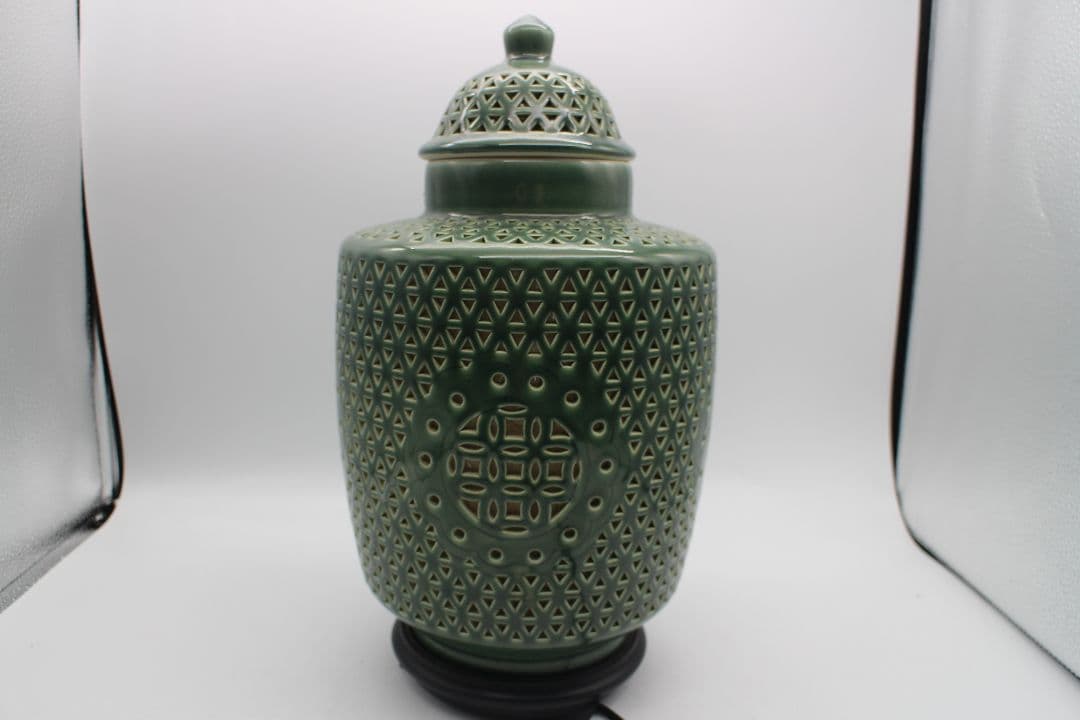 お安くしますので価格交渉して下さい#美濃蔵★超激レア★陶器スタンドランプ★