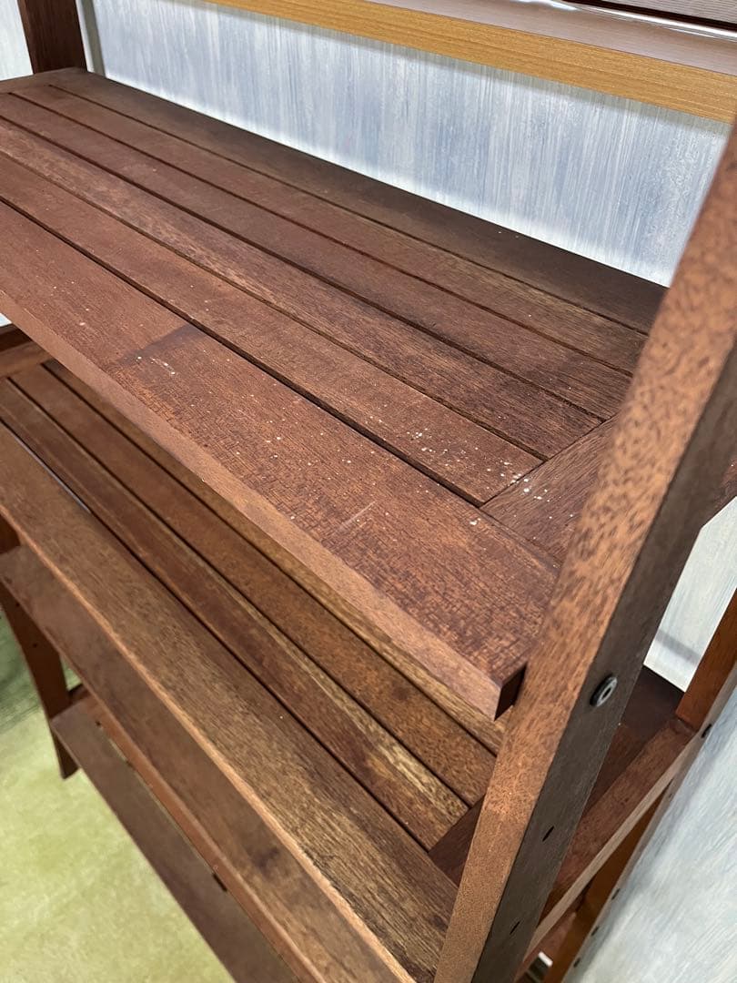 【フォレストバレー】アンティーク　無垢材5段オープンシェルフ