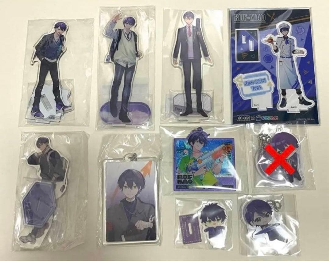 にじさんじ 剣持刀也 伏見ガク アクリルスタンド チェキ 缶バッジ