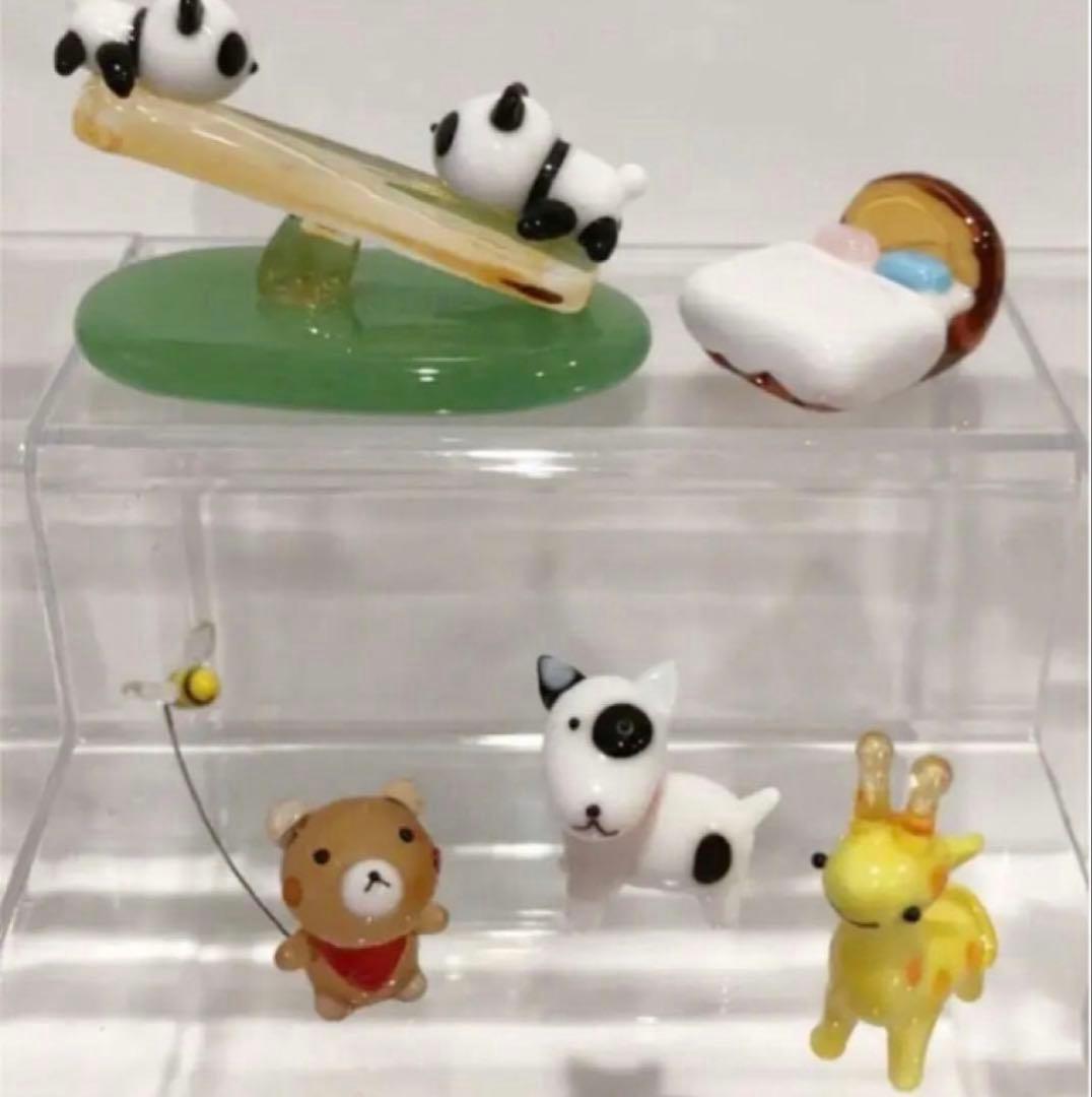 ガラス細工　ミニチュア ずぼらびっと ぶたさん　レアあり 大量 セット