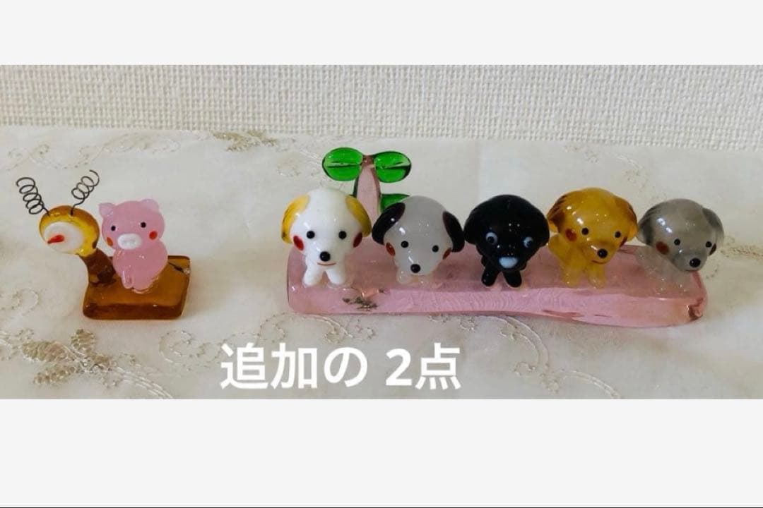 ガラス細工　ミニチュア ずぼらびっと ぶたさん　レアあり 大量 セット