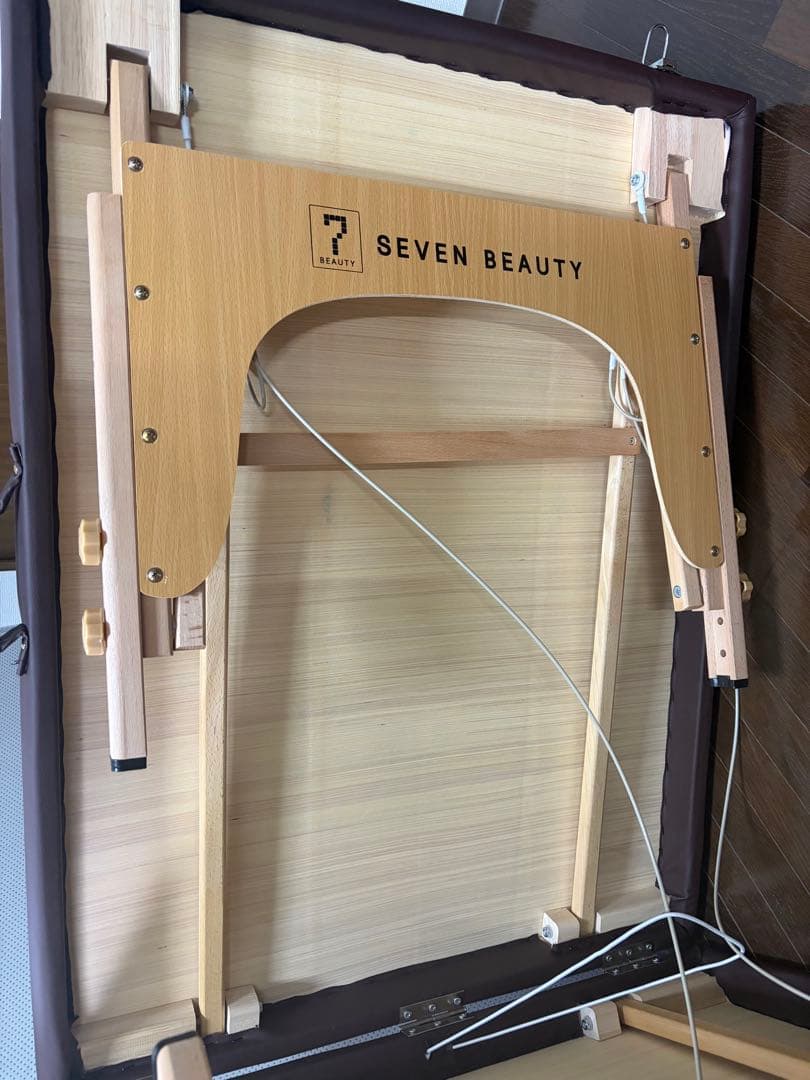 【美品】ブラウン折りたたみベッド / 枕付き