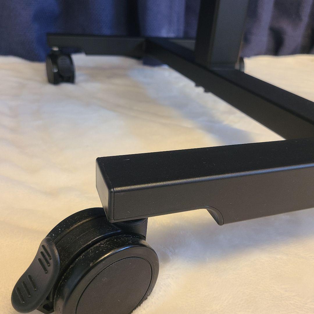 【美品】ニトリ 昇降デスク テン60 MBR/BK キャスター付き 高さ調節