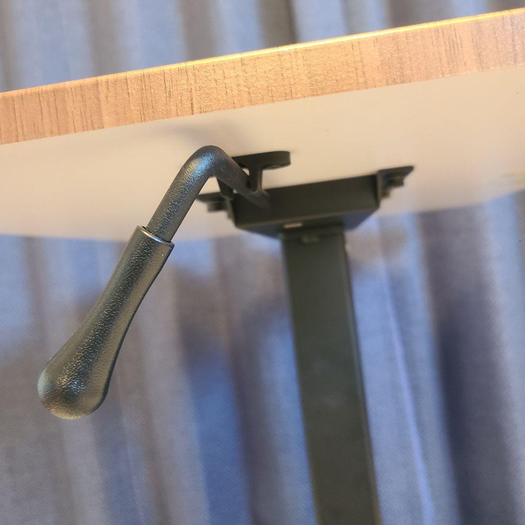 【美品】ニトリ 昇降デスク テン60 MBR/BK キャスター付き 高さ調節