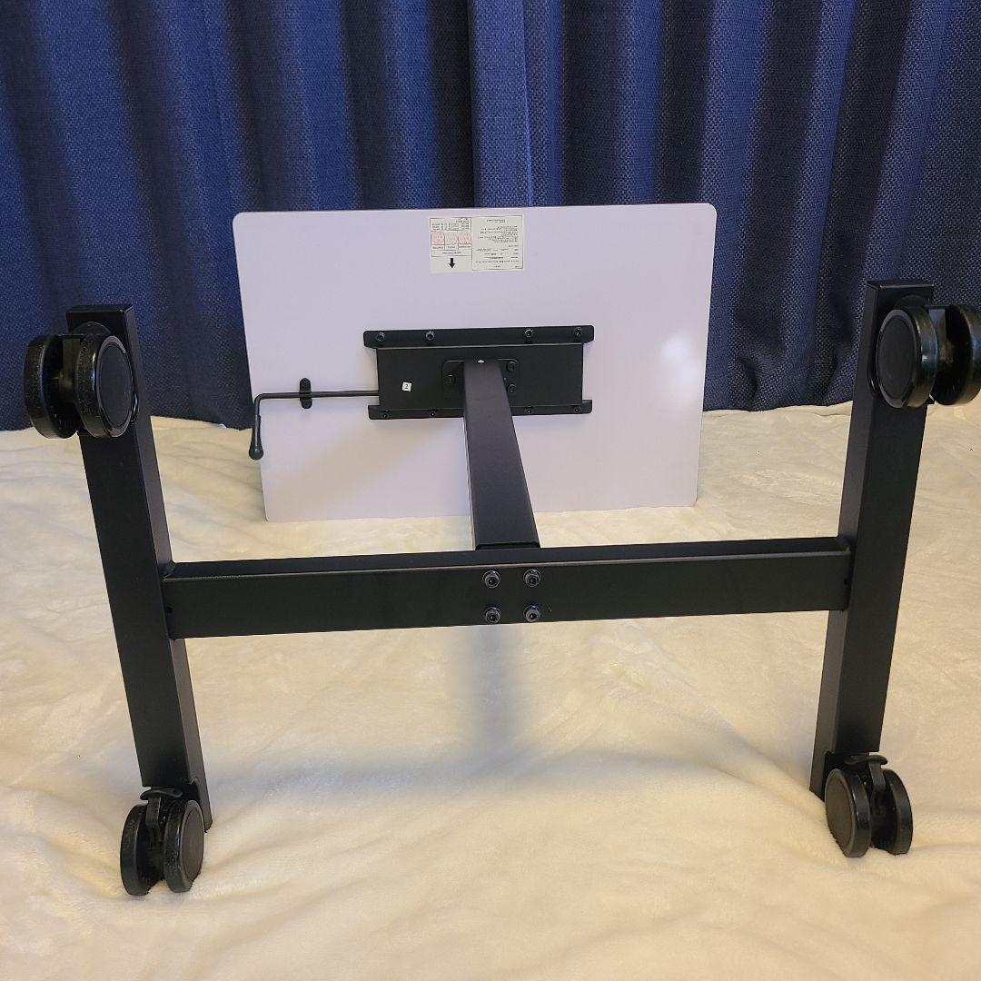 【美品】ニトリ 昇降デスク テン60 MBR/BK キャスター付き 高さ調節