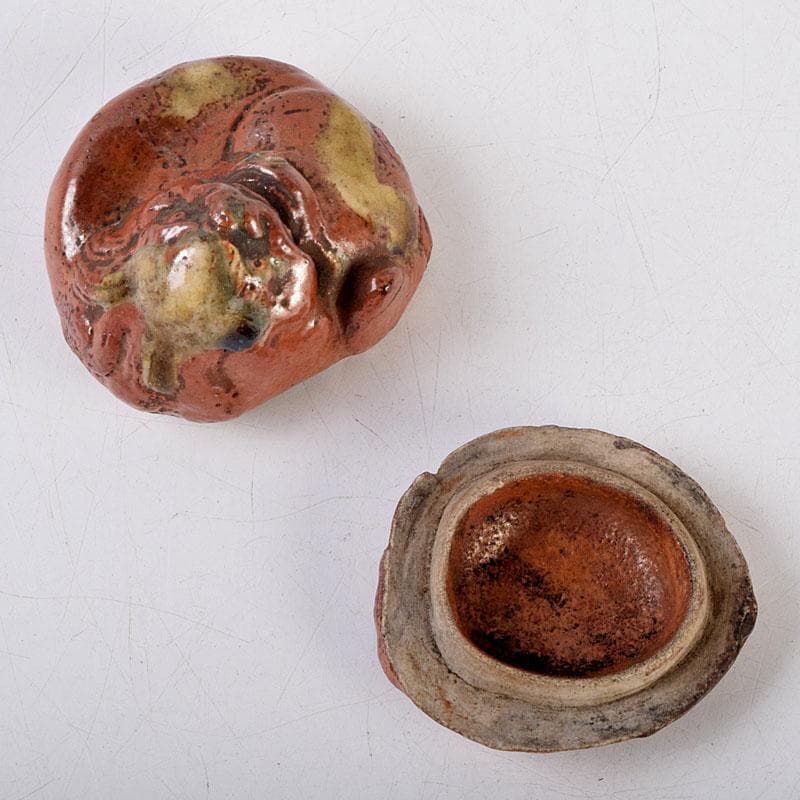 茶道具 尾形乾山作 色絵 獅子香合 時代箱 V 8816 - メルカリ