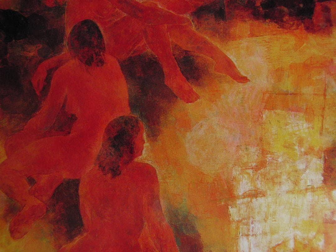 福島隆壽、【瀬戸内'04】、希少な額装用画集より、新品額装付、状態