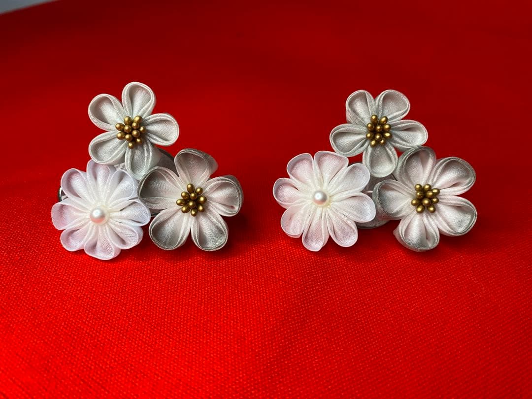 東京久月　つまみ細工額入　羽子板・壁掛け・間口約２０×奥行約９×高さ約３３㎝