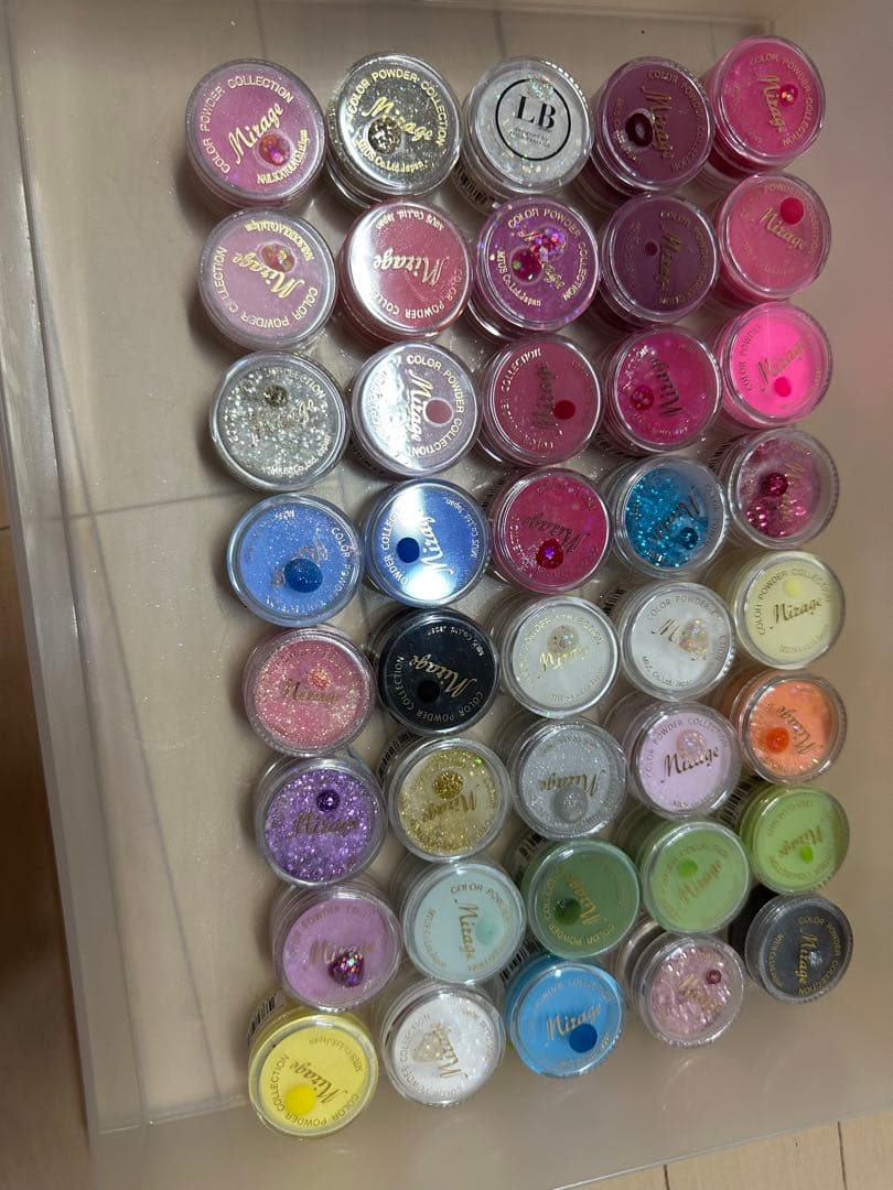 Mirage アクリル　パウダー　40個　ミラジカラー 未使用近い