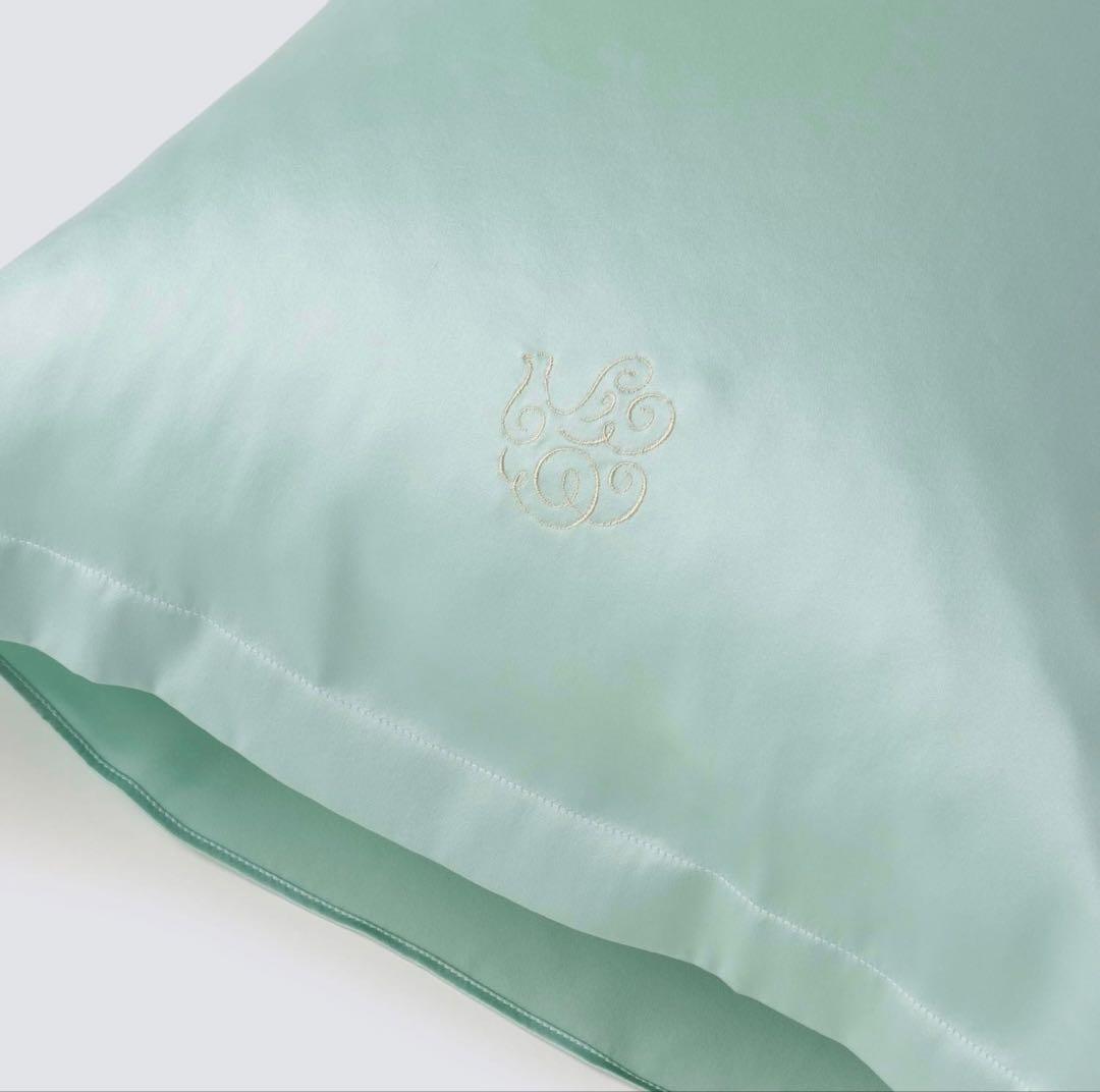 【新品】Foo Tokyo シルクピローケース/ミントグリーン