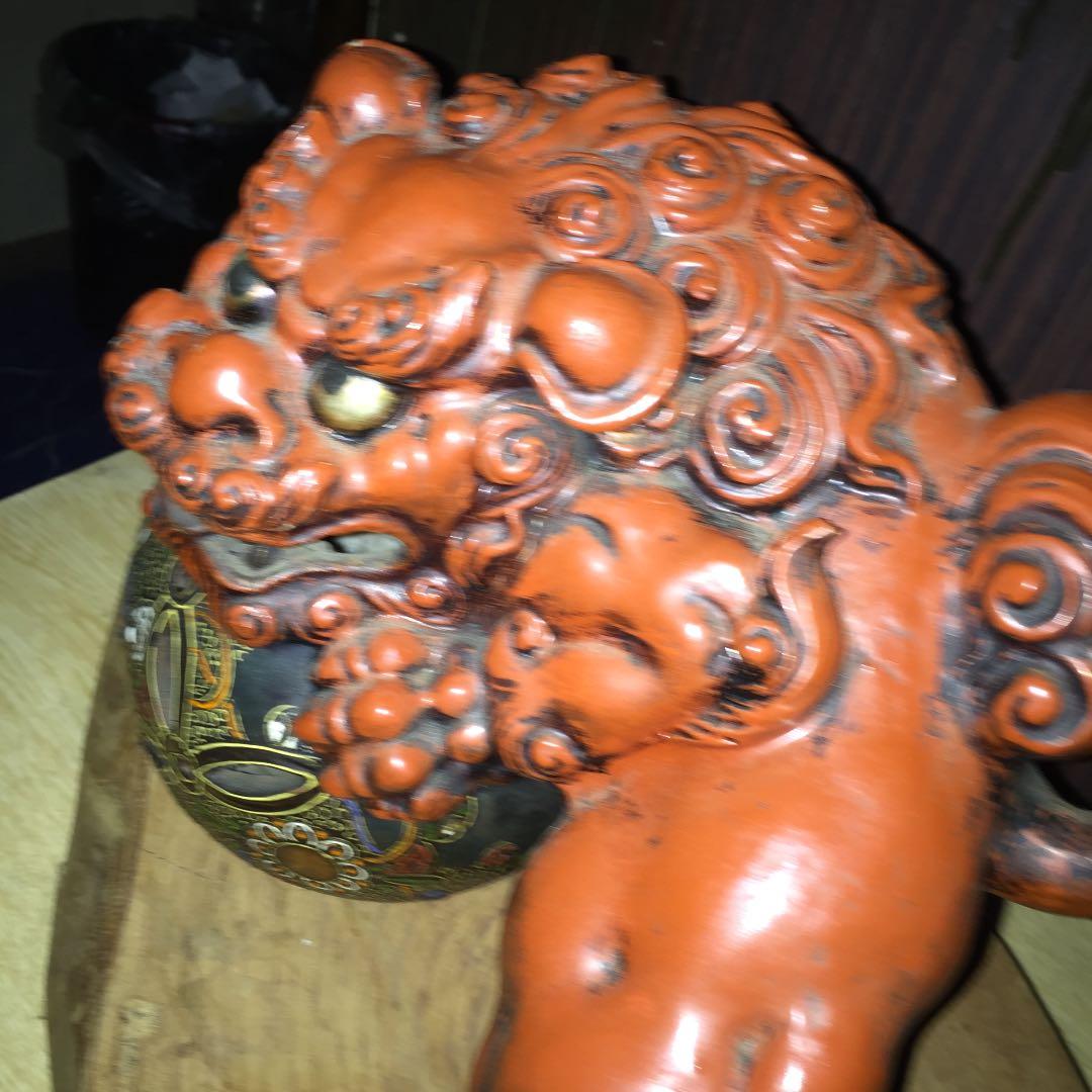 九谷 狛犬  焼き物