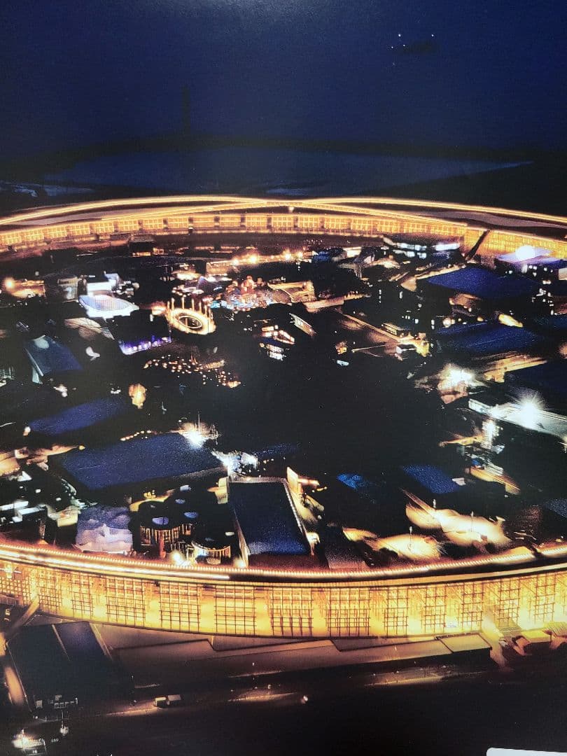 大阪・関西万博 EXPO2025 大屋根リング夜景ポスター B1特大サイズ