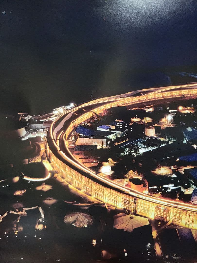 大阪・関西万博 EXPO2025 大屋根リング夜景ポスター B1特大サイズ