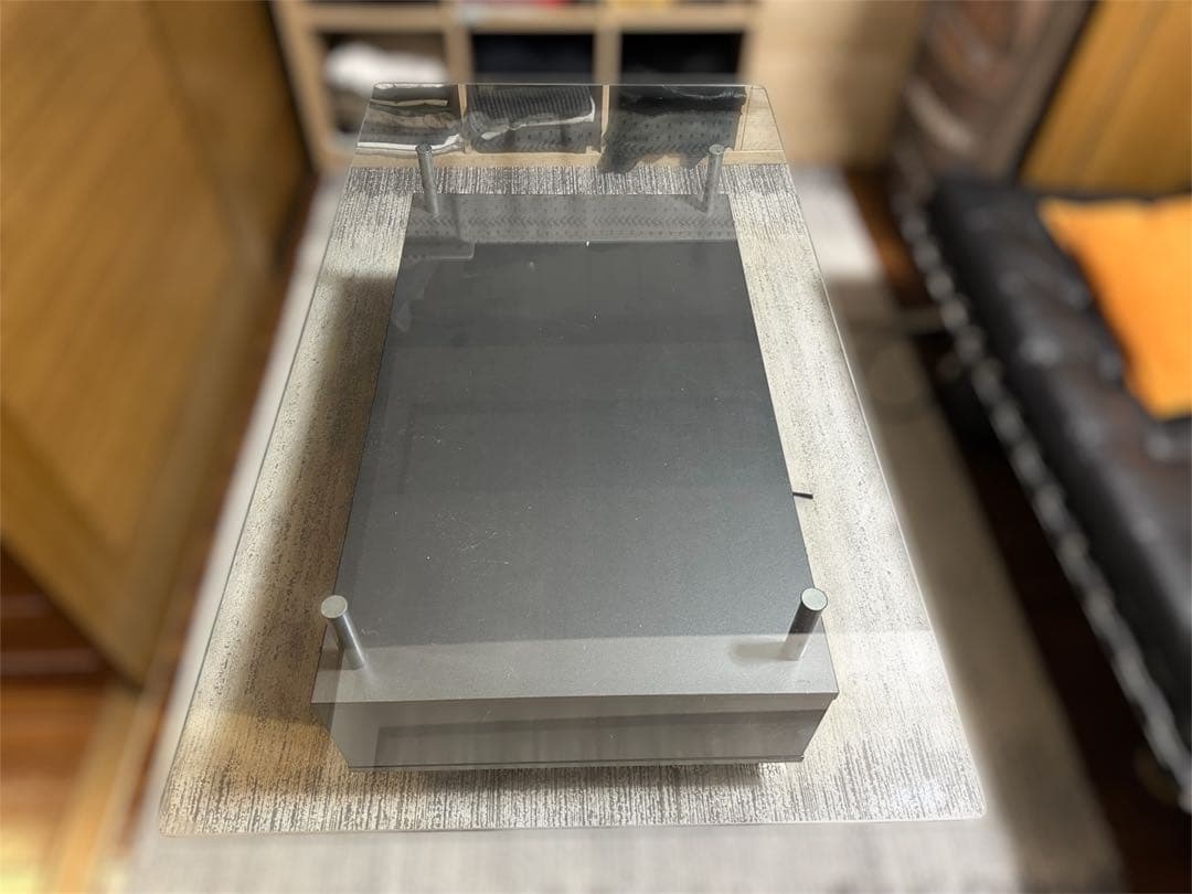 90s 00s ミッドセンチュリー　ガラステーブル　モダン