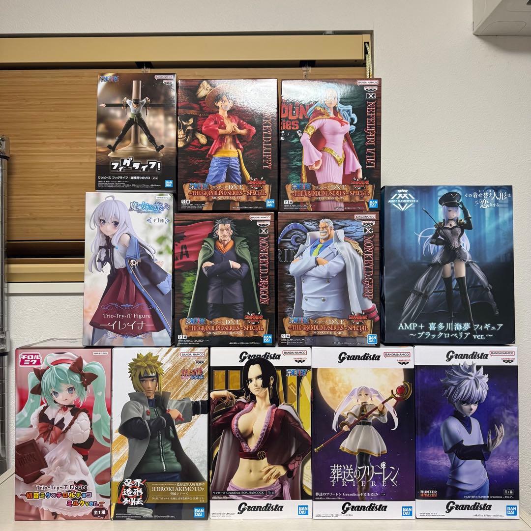 プライズフィギュア12体まとめ売り 人気作品 ワンピ/ナルト/フリーレン