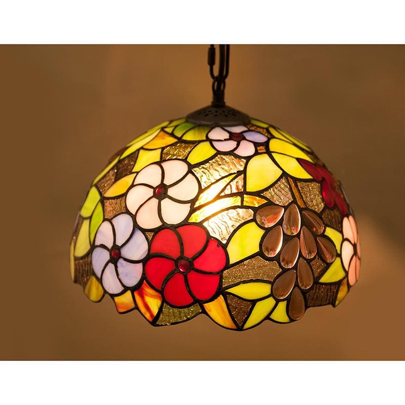 アンティーク調 ティファニー ペンダントライト 【LED電球】 ステンドグラス風