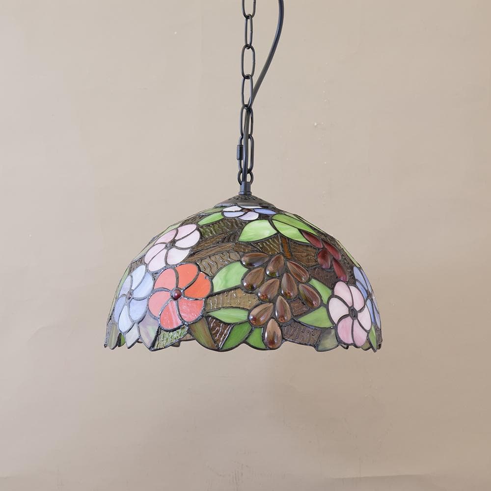 アンティーク調 ティファニー ペンダントライト 【LED電球】 ステンドグラス風
