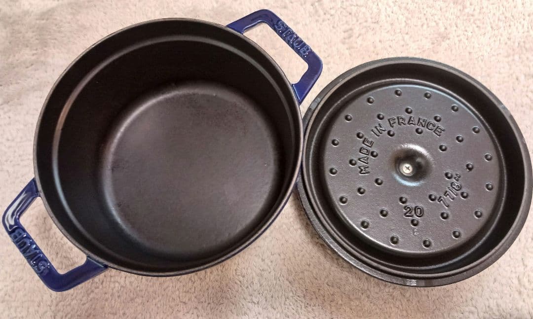 STAUB LA COCOTTE 両手鍋 20cm ブルー