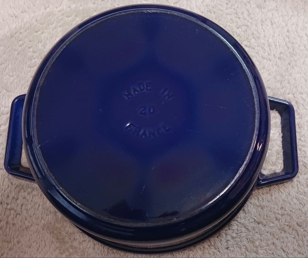 STAUB LA COCOTTE 両手鍋 20cm ブルー