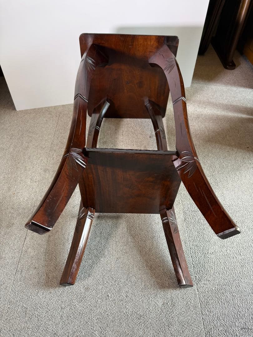 日光彫 花台 飾り台 コンソール 高級彫刻家具 美術工芸品