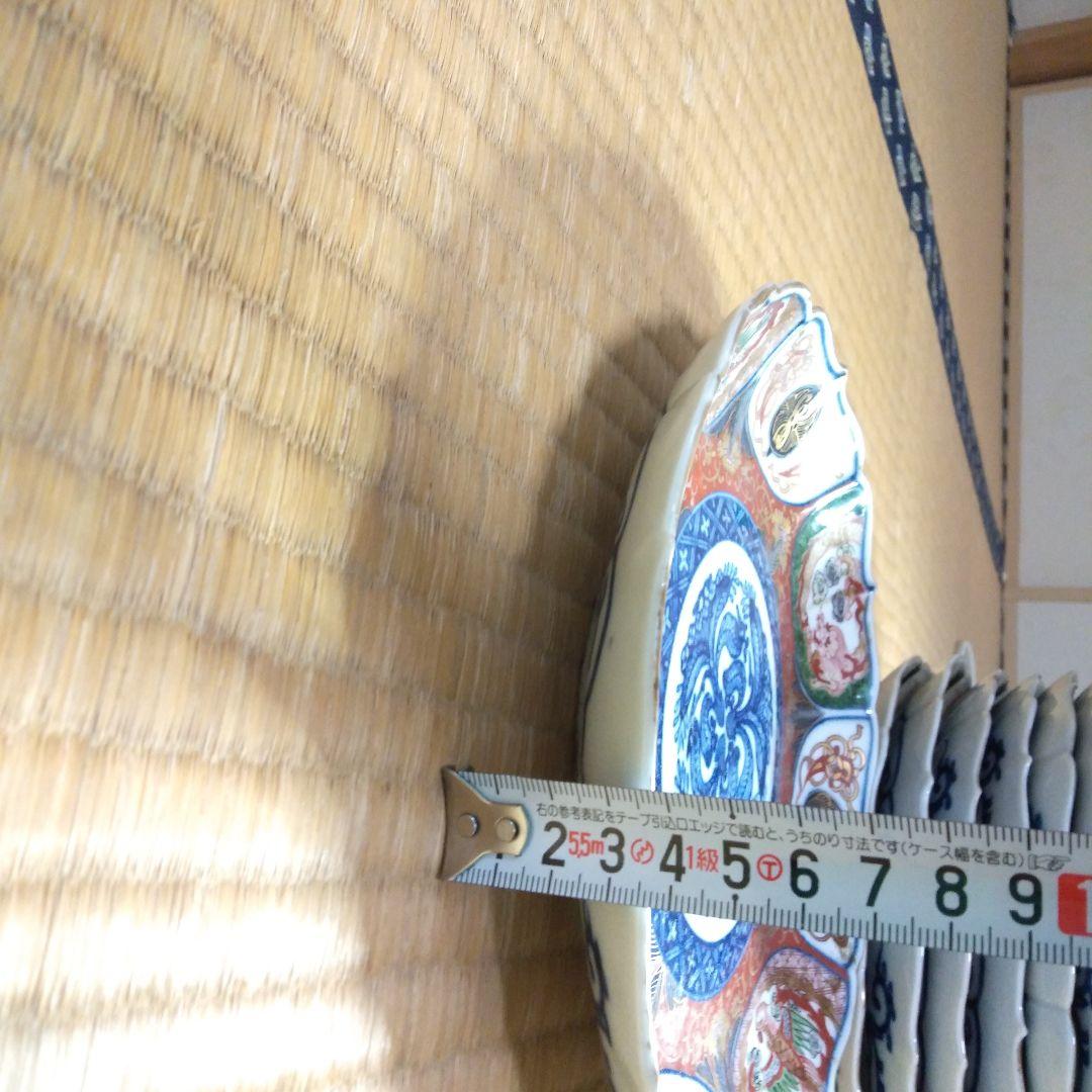 九谷焼　骨董品　今里赤絵大皿　10枚　伝統工芸品