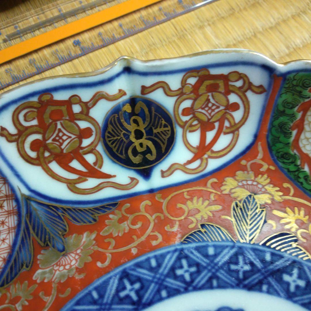 九谷焼　骨董品　今里赤絵大皿　10枚　伝統工芸品