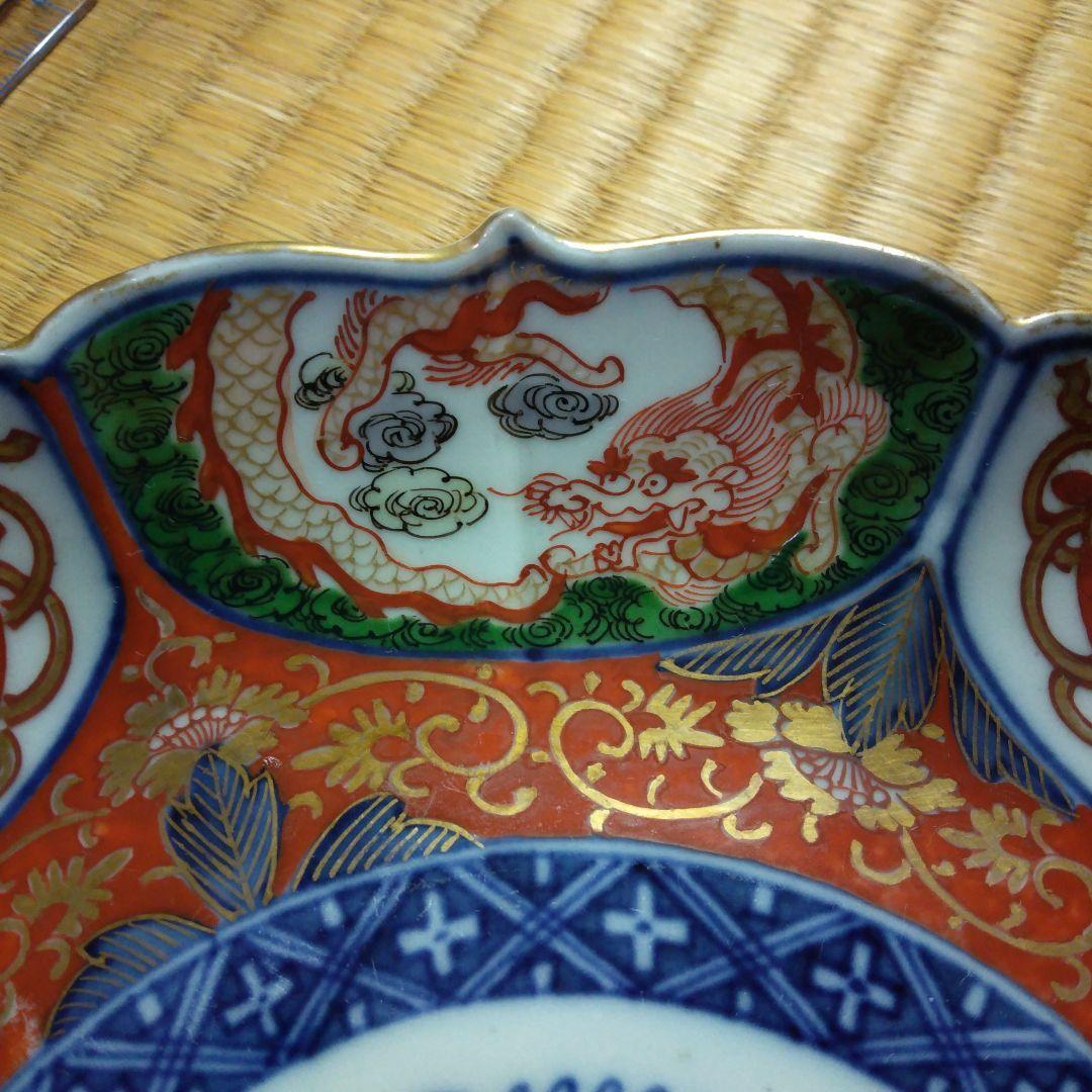 九谷焼　骨董品　今里赤絵大皿　10枚　伝統工芸品