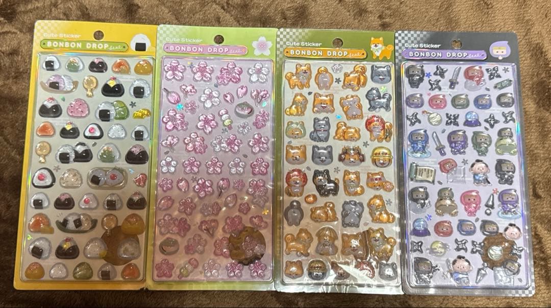 【正規品】ボンボンドロップシール　和柄　7枚セット