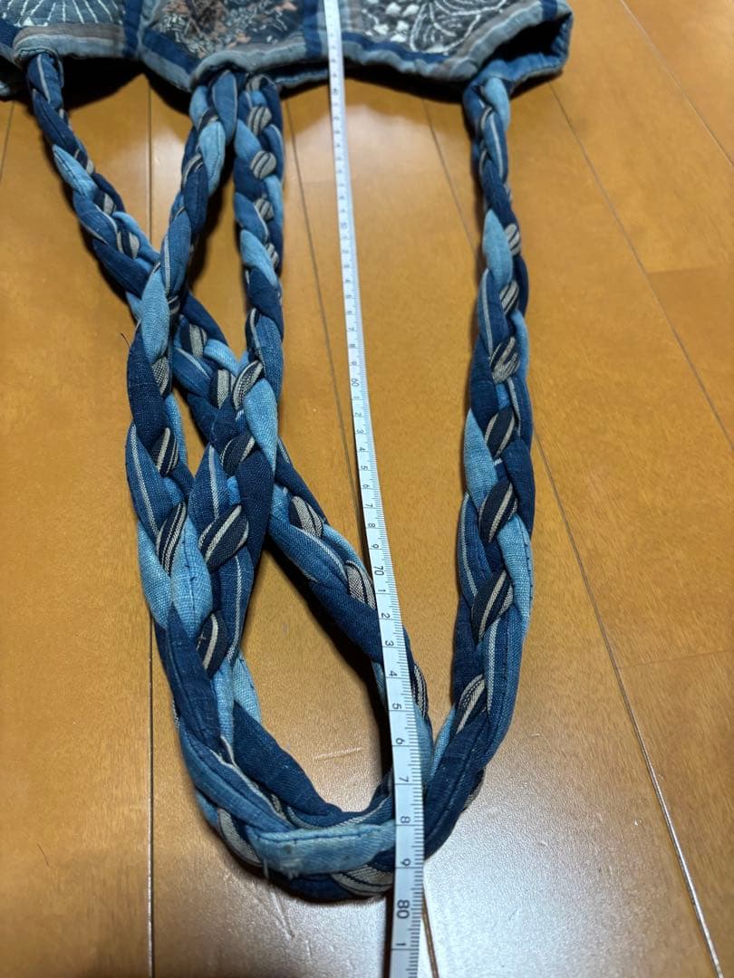 古布・藍染め 型染め ハンドメイド トートバッグ【匿名発送】値下げ中p