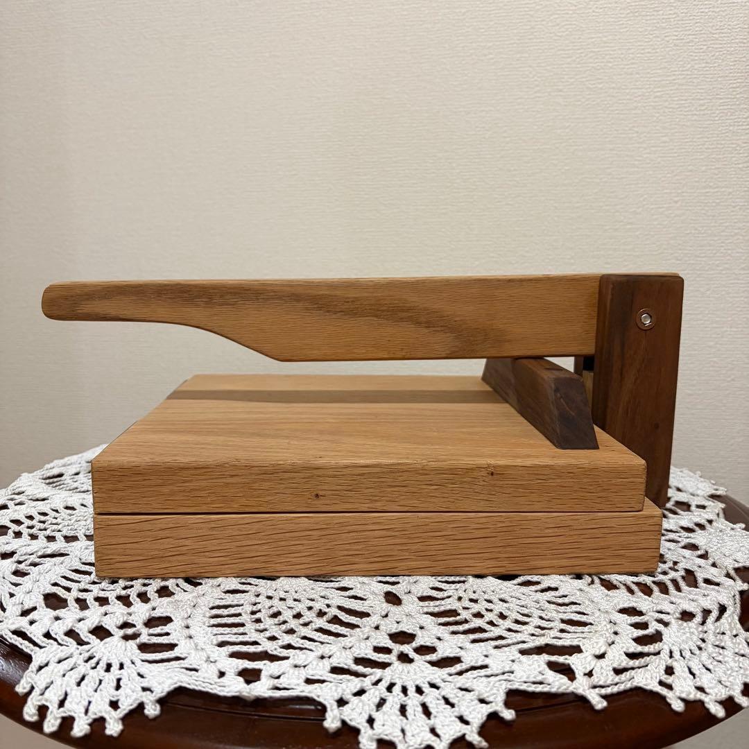 レア★アメリカ製　トルティーヤプレス　オーク/ウォルナット無垢材　ハンドメイド