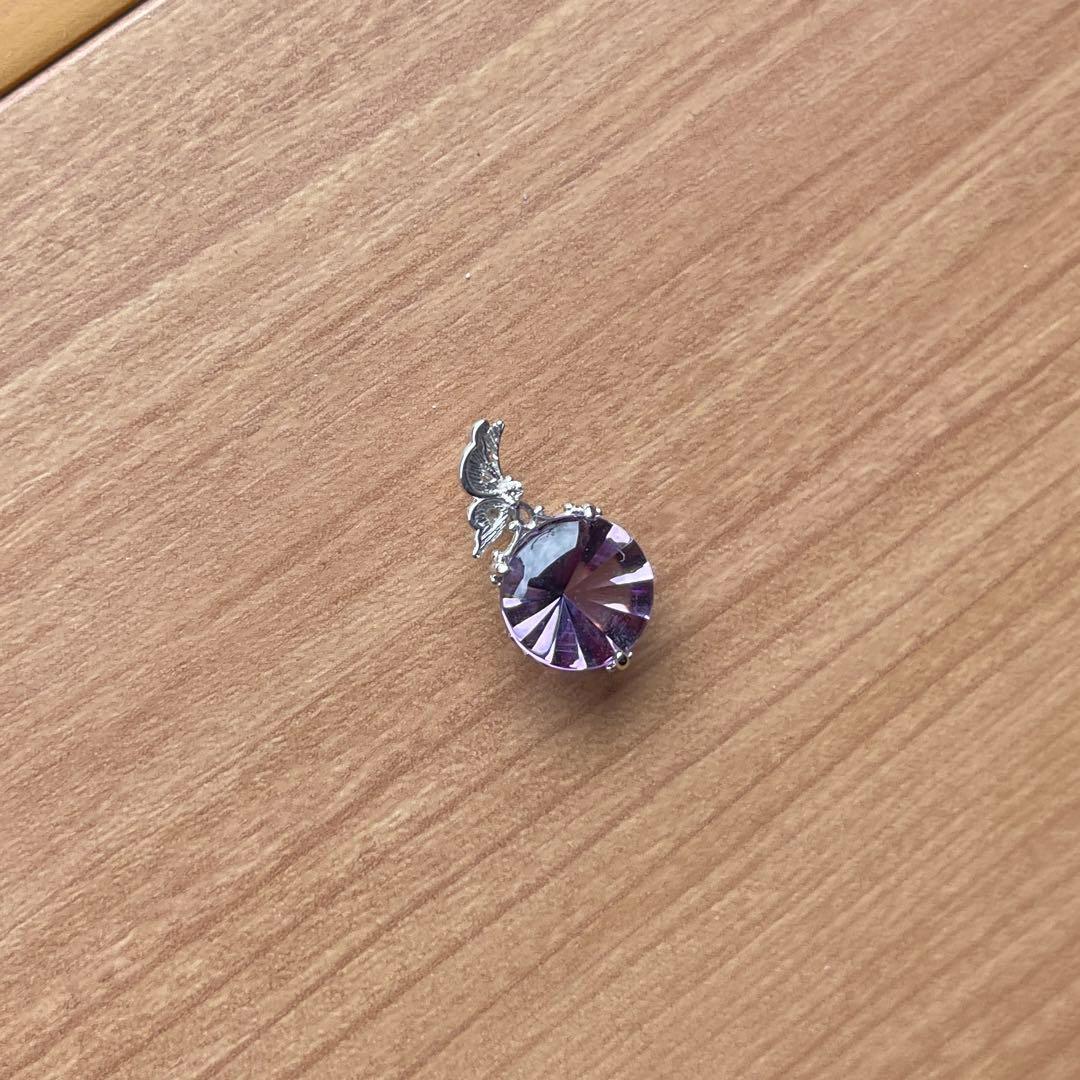 ムンシュタイナー】18KWG アメシストペンダントヘッド アール