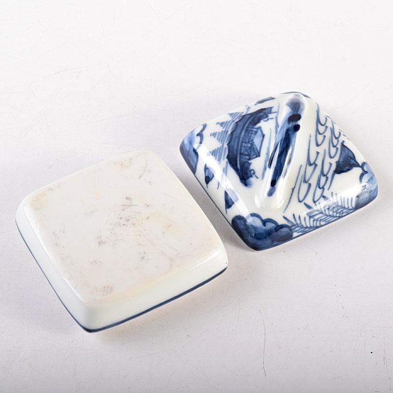 茶道具 京焼 御室窯造 染付 隅田川 香合 共箱 V 7962 - メルカリ