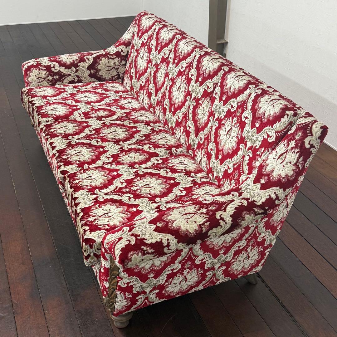 H19K86a 神戸洋家具 永田良介商店 ３人掛けソファ